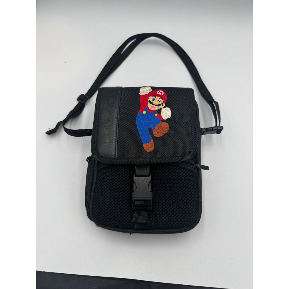 Nintendo DSi XL Midnight Blue Console Bundle Super Mario Crossbody Bag Charger14